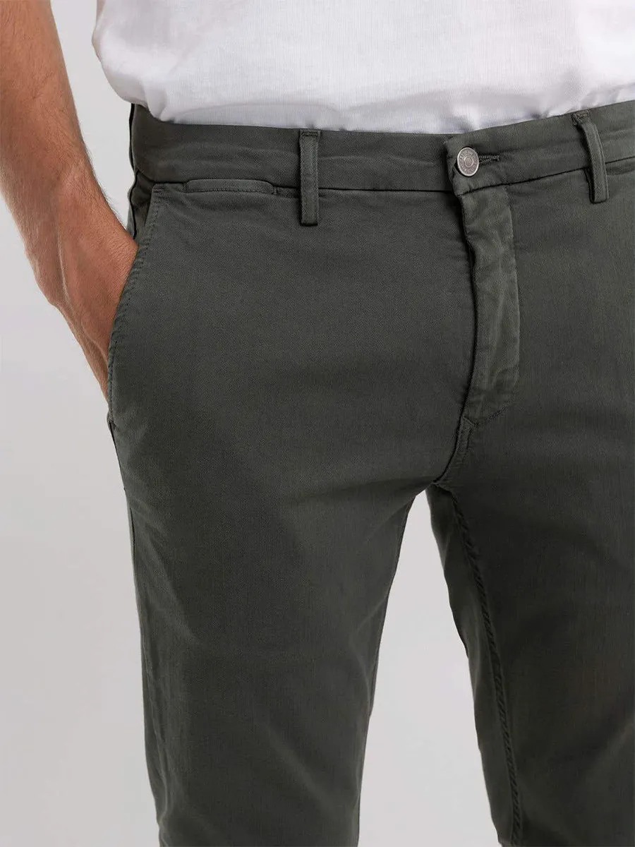 Replay Zeumar Hyperflex Chino Dark Green For Men