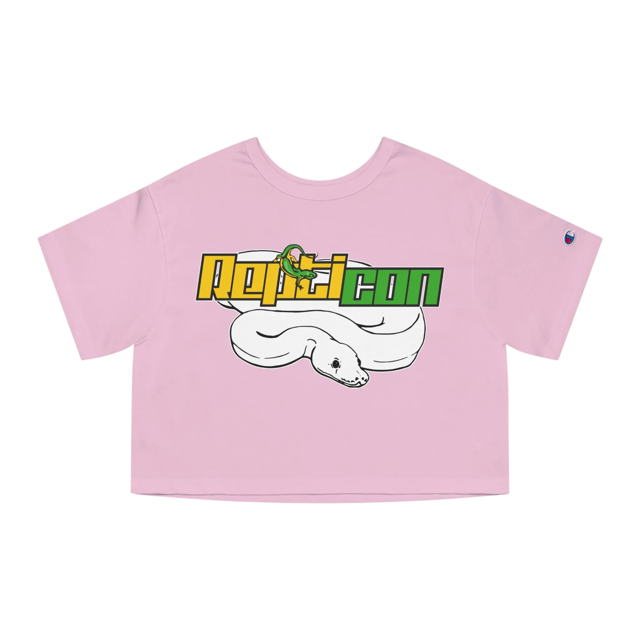 Repticon Champion Women's Heritage Cropped T-Shirt w/ White Ball Python