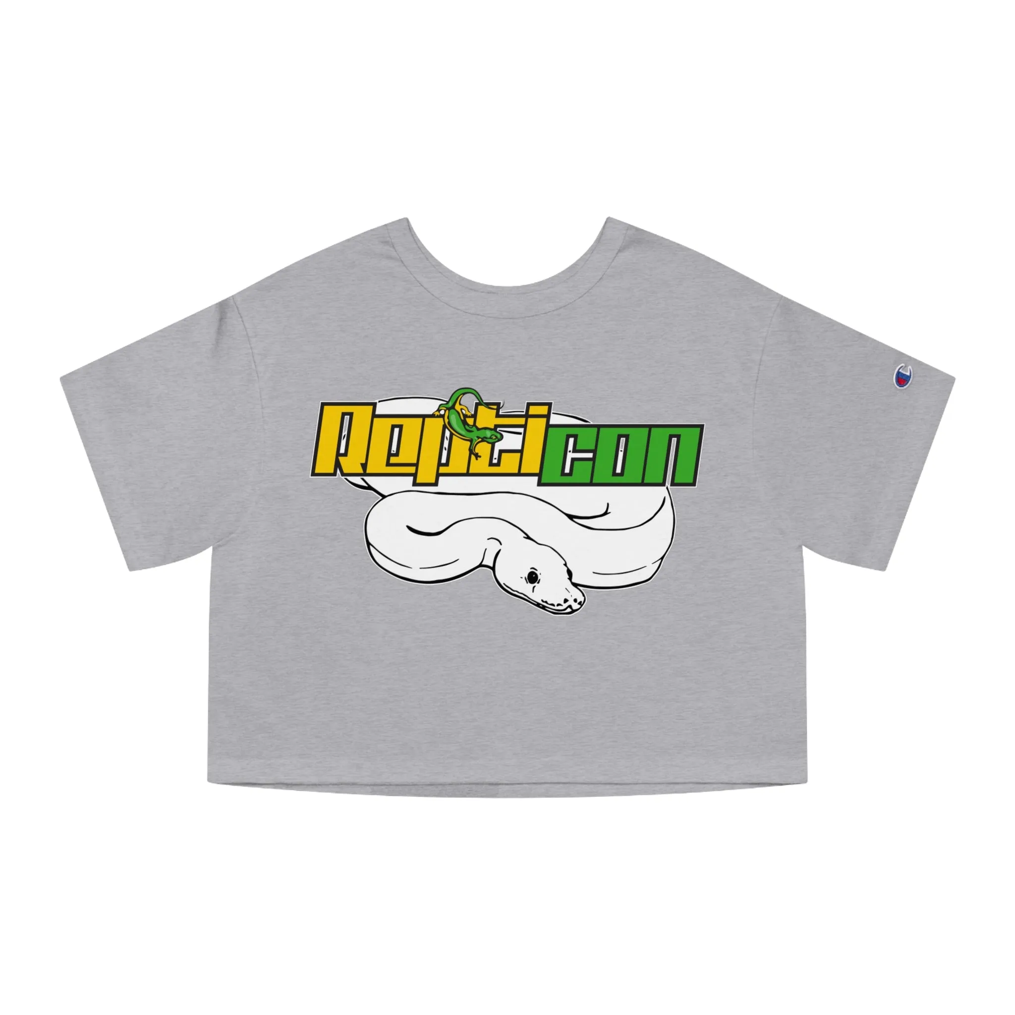 Repticon Champion Women's Heritage Cropped T-Shirt w/ White Ball Python