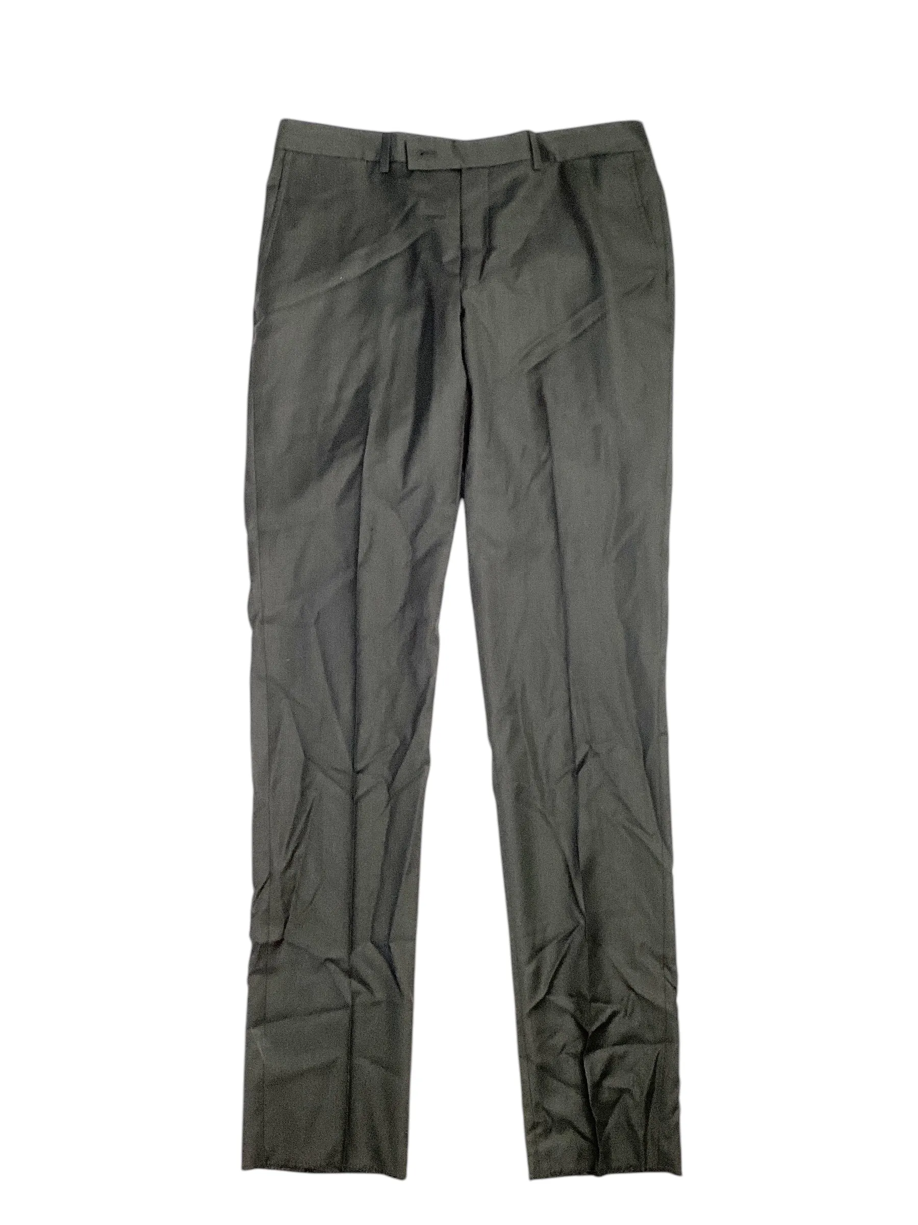 Robert Graham Mens Modern Fit Sharkskin Suit Dress Pants Hunter Green Waist 38