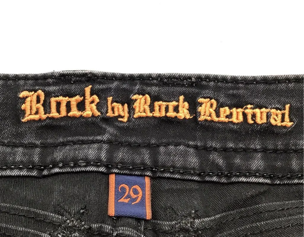 Rock Revival Women's Black Denim Skinny Jeans - Size 29