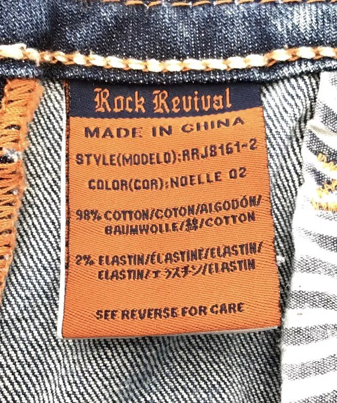 Rock Revival Women's Blue Noelle Medium Wash Skinny Jeans - Size 28