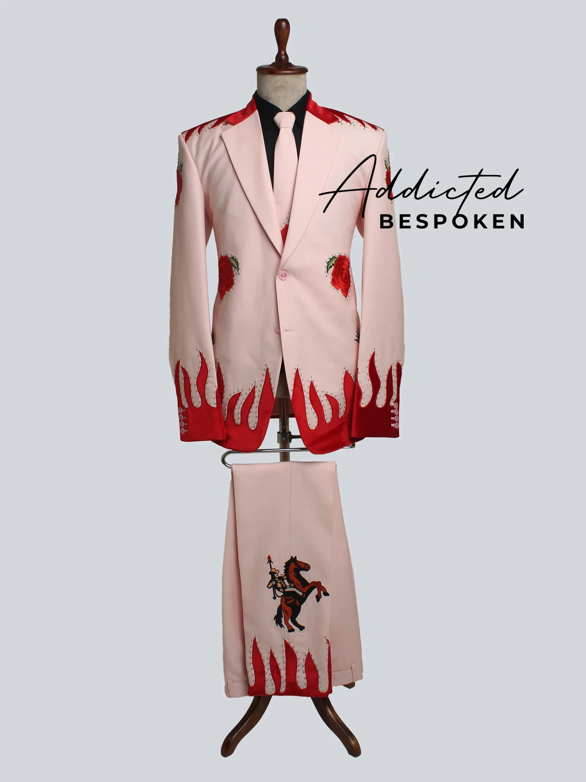 Rose Embroidered Ensemble