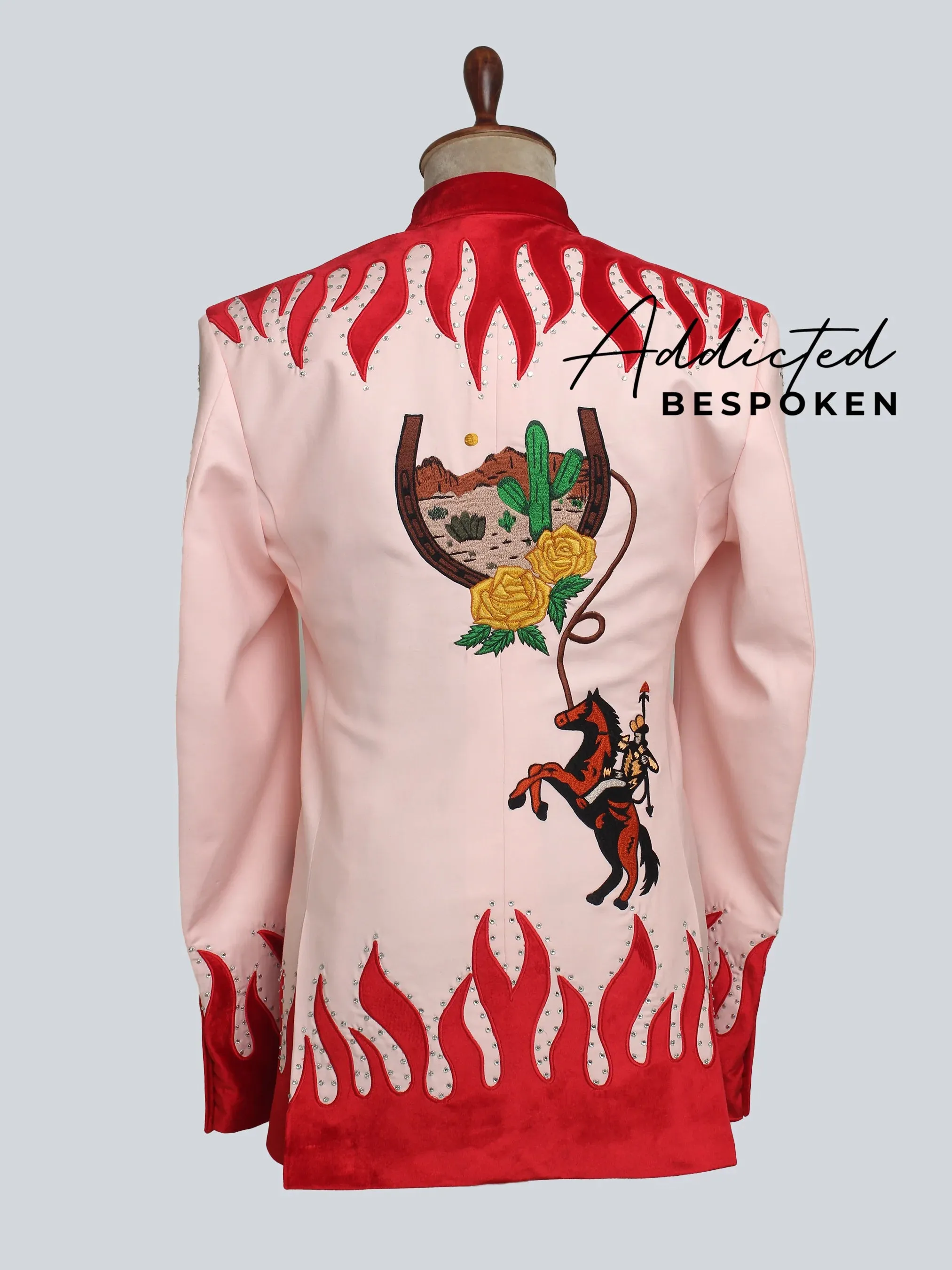 Rose Embroidered Ensemble