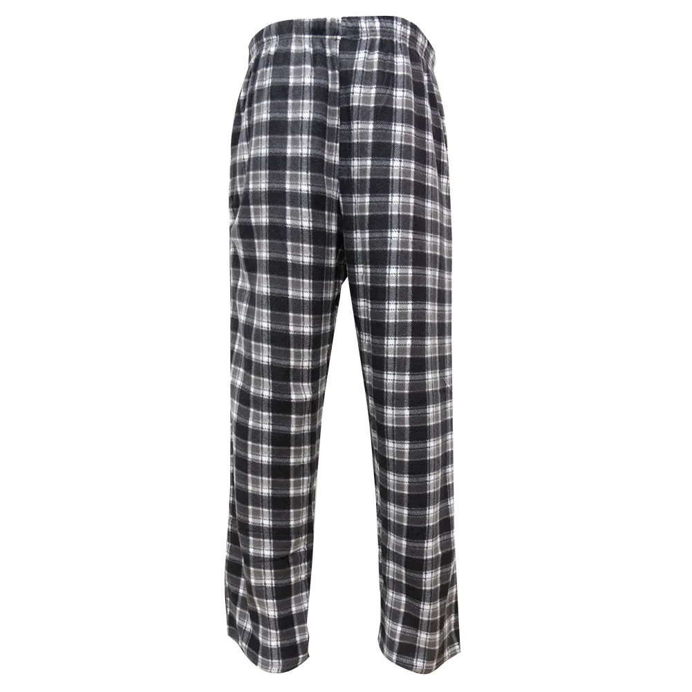 Rugged Frontier Men's Plaid Fleece 2 Piece Loungewear Pajama Set