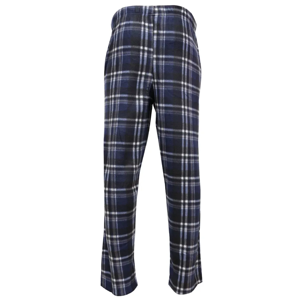 Rugged Frontier Men's Plaid Fleece 2 Piece Loungewear Pajama Set