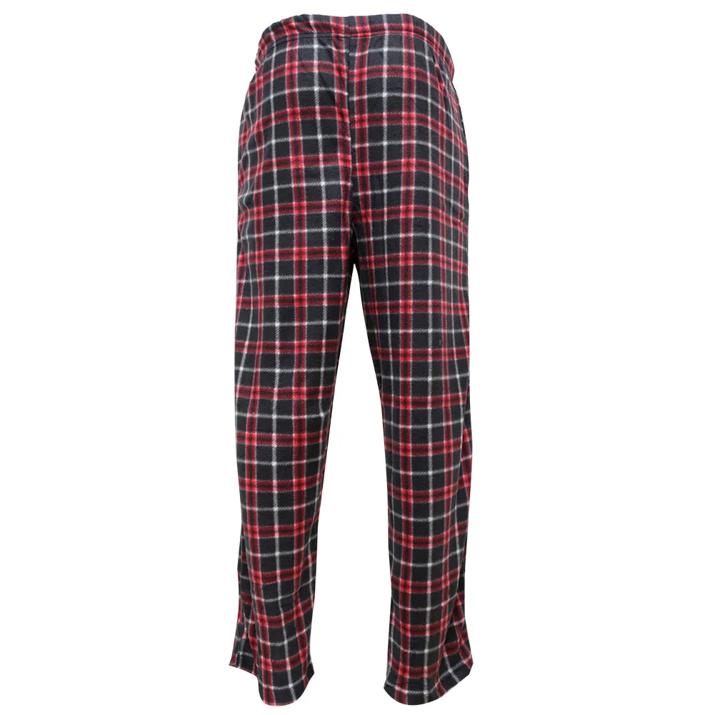 Rugged Frontier Men's Plaid Fleece 2 Piece Loungewear Pajama Set