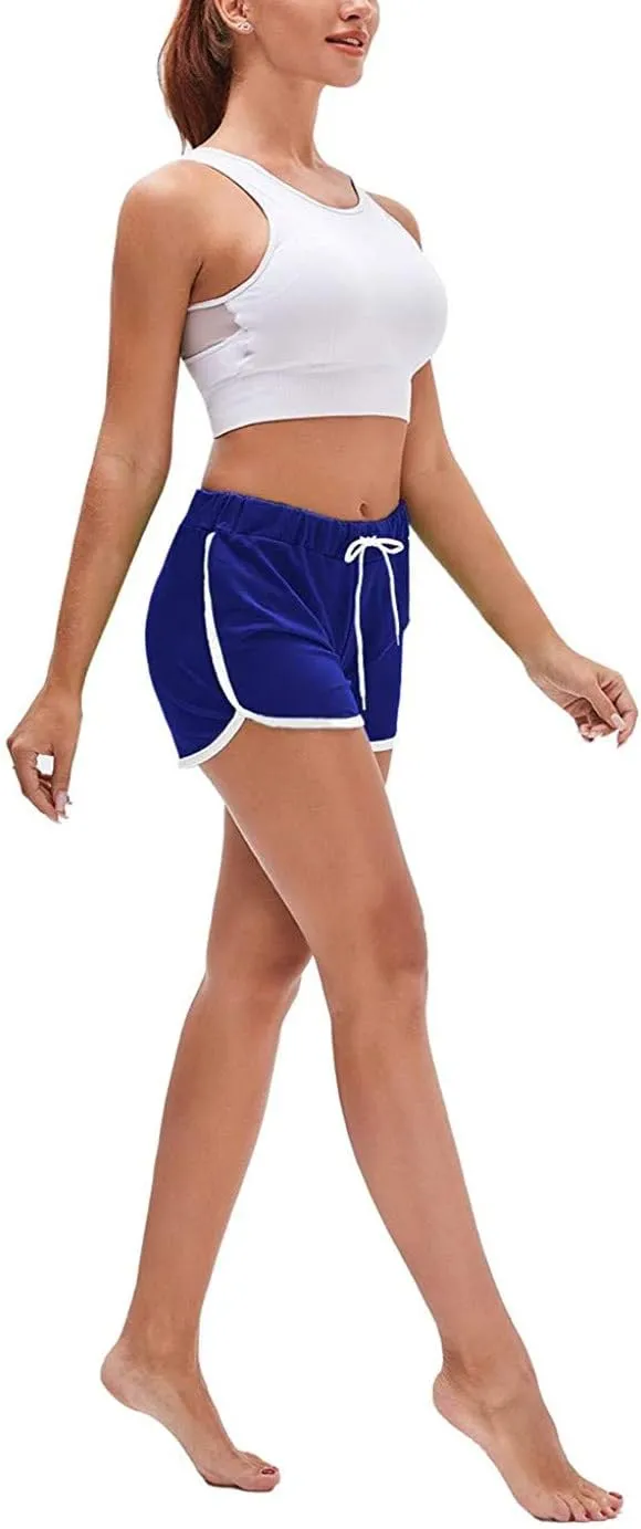 Running Shorts for Women High Waisted Athletic Gym Yoga Sporty Workout Shorts