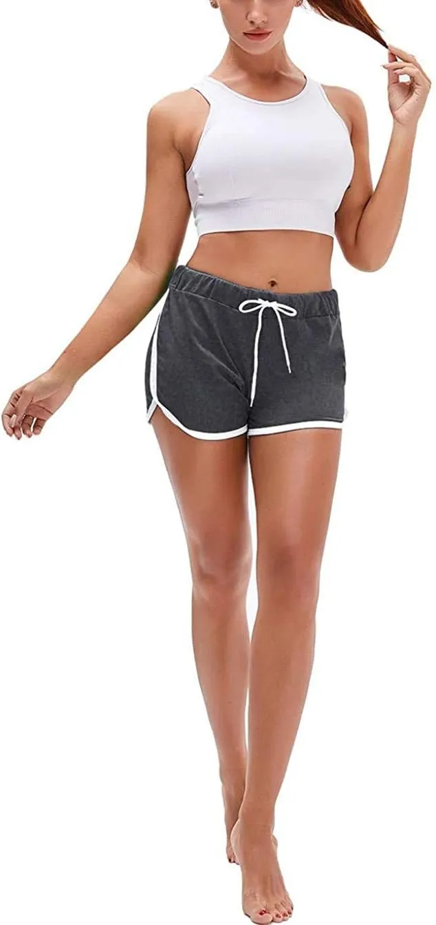 Running Shorts for Women High Waisted Athletic Gym Yoga Sporty Workout Shorts