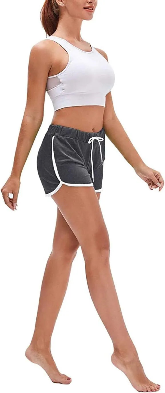 Running Shorts for Women High Waisted Athletic Gym Yoga Sporty Workout Shorts
