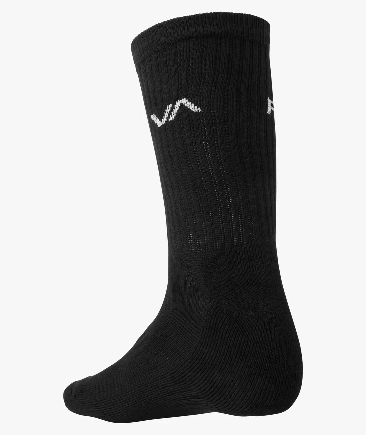 RVCA 2 Pack Basic Logo Crew Socks-Black