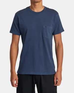 RVCA PTC II PIGMENT TEE - MOODY BLUE