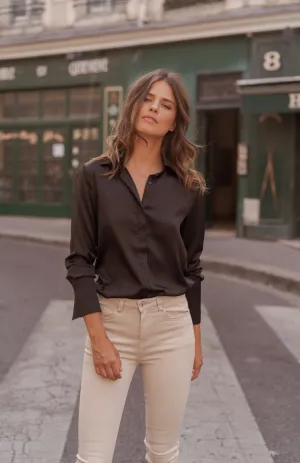 Satin Top - Black