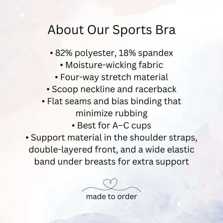 Scandinavian Forest Gray Sports Bra or Bathing Suit Top