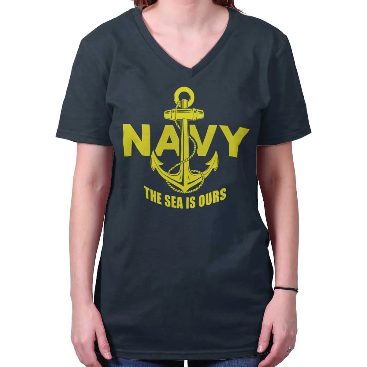 Sea is Ours V-Neck T-Shirt