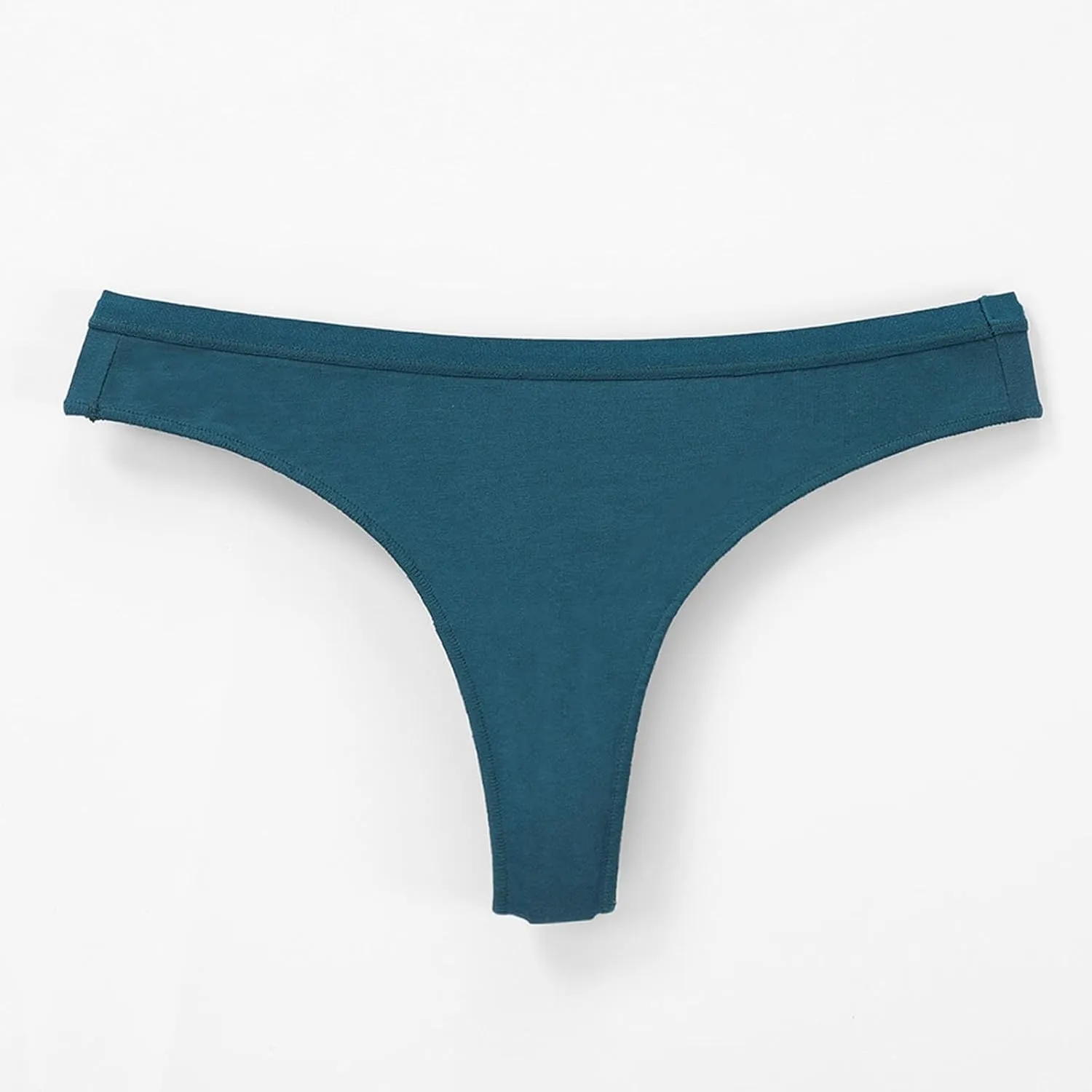 Seamless Breathable No Show Thong Sexy Panties for Women Low Waist Solid Stretch Bikini Underwear Comfy Soft Briefs