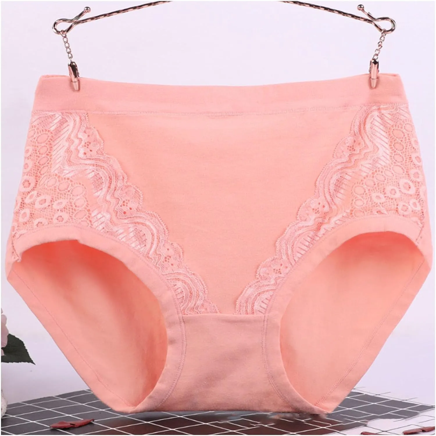 Seamless Underwear for Women Cotton Plus Size No Show Briefs Invisible High Waist Breathable Comfortable Cheeky Panties