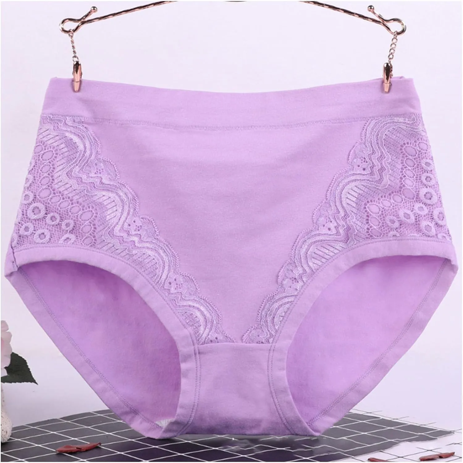 Seamless Underwear for Women Cotton Plus Size No Show Briefs Invisible High Waist Breathable Comfortable Cheeky Panties