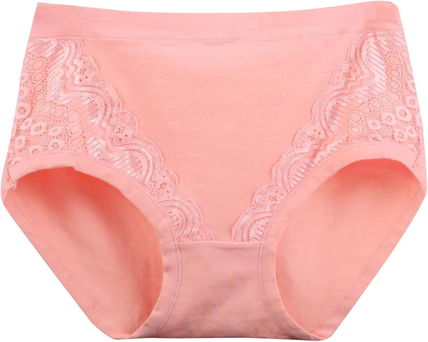 Seamless Underwear for Women Cotton Plus Size No Show Briefs Invisible High Waist Breathable Comfortable Cheeky Panties