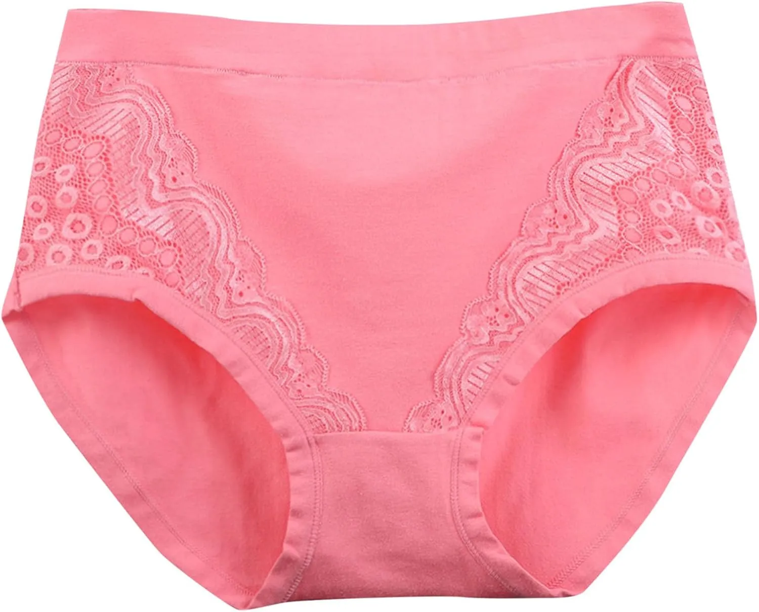Seamless Underwear for Women Cotton Plus Size No Show Briefs Invisible High Waist Breathable Comfortable Cheeky Panties