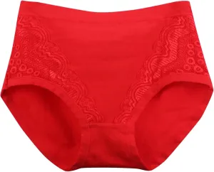 Seamless Underwear for Women Cotton Plus Size No Show Briefs Invisible High Waist Breathable Comfortable Cheeky Panties