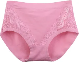 Seamless Underwear for Women Cotton Plus Size No Show Briefs Invisible High Waist Breathable Comfortable Cheeky Panties