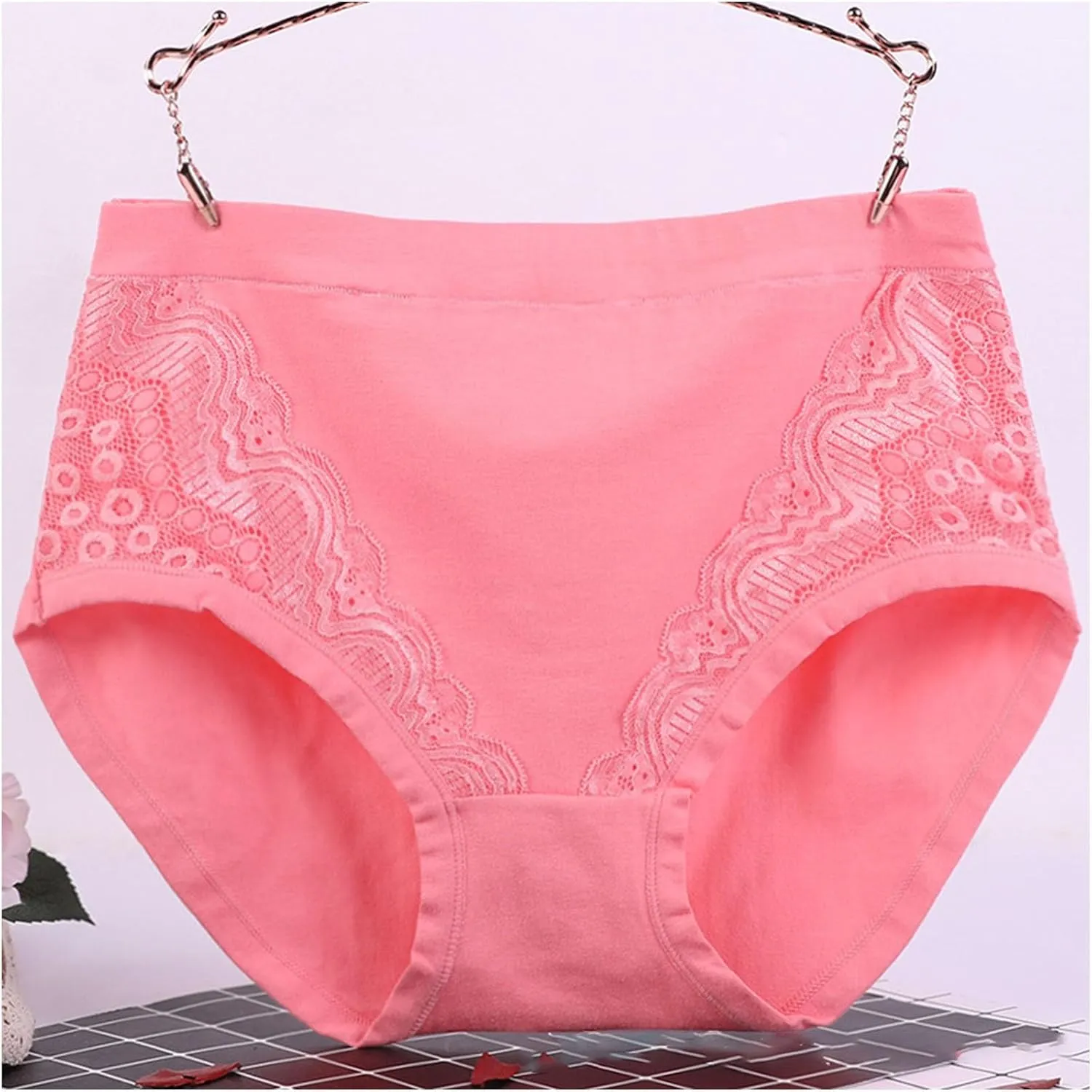 Seamless Underwear for Women Cotton Plus Size No Show Briefs Invisible High Waist Breathable Comfortable Cheeky Panties