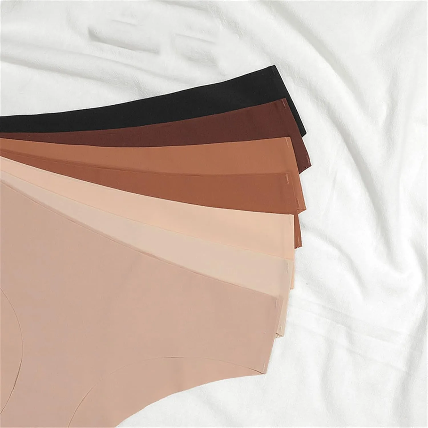 Seamless Underwear for Women, No Show Panties Invisibles Briefs Soft Stretch Bikini Underwears, Womens Underwear