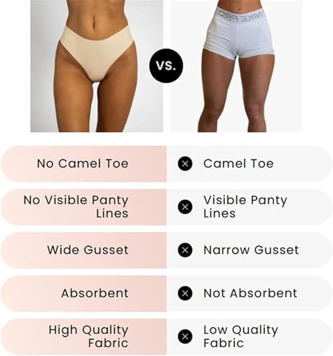 Seamless Underwear for Women, No Show Panties Invisibles Briefs Soft Stretch Bikini Underwears, Womens Underwear
