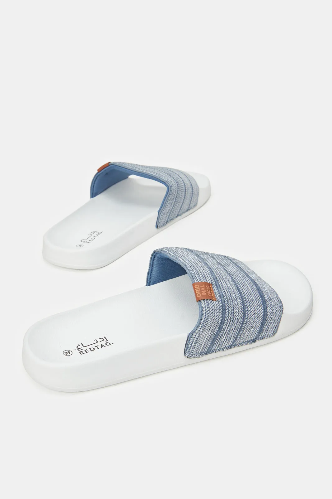 Senior Boys White Padded Slide