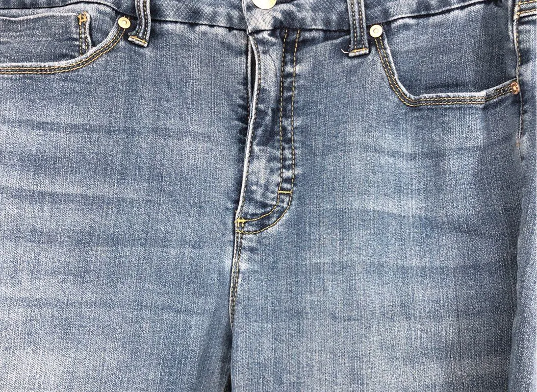 Seven7 Women's Blue Denim Skinny Jeans - Size 16