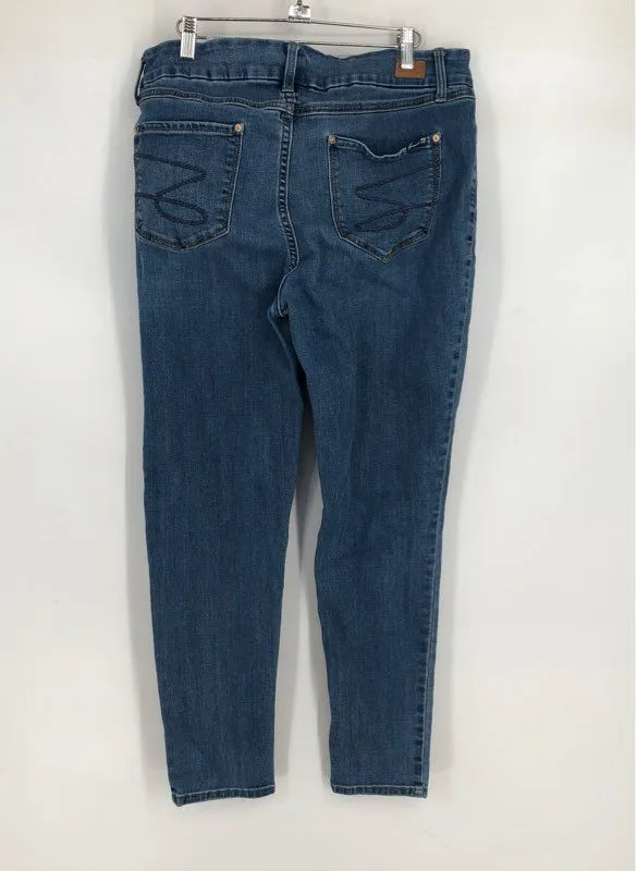 Seven7 Women's Blue Denim Skinny Jeans - Size 16