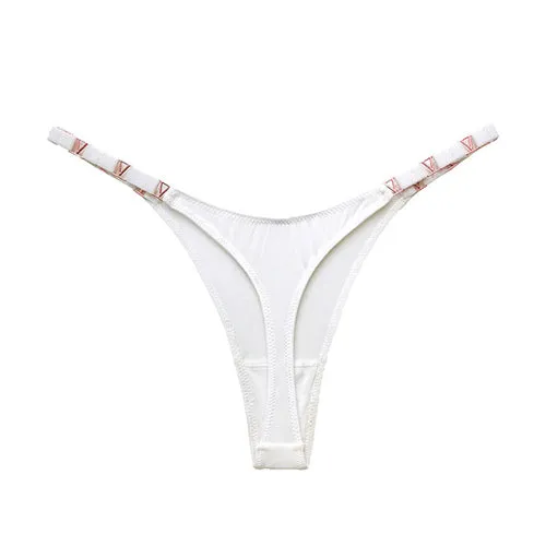 Sexy Metal Ice Silk T Shaped Panties Fitness Exercise Hip Lifting Low