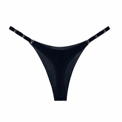Sexy Metal Ice Silk T Shaped Panties Fitness Exercise Hip Lifting Low