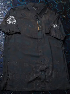 Shirt Men Half Sleeves / Viscose AOP -  DRAGONS Sangoma