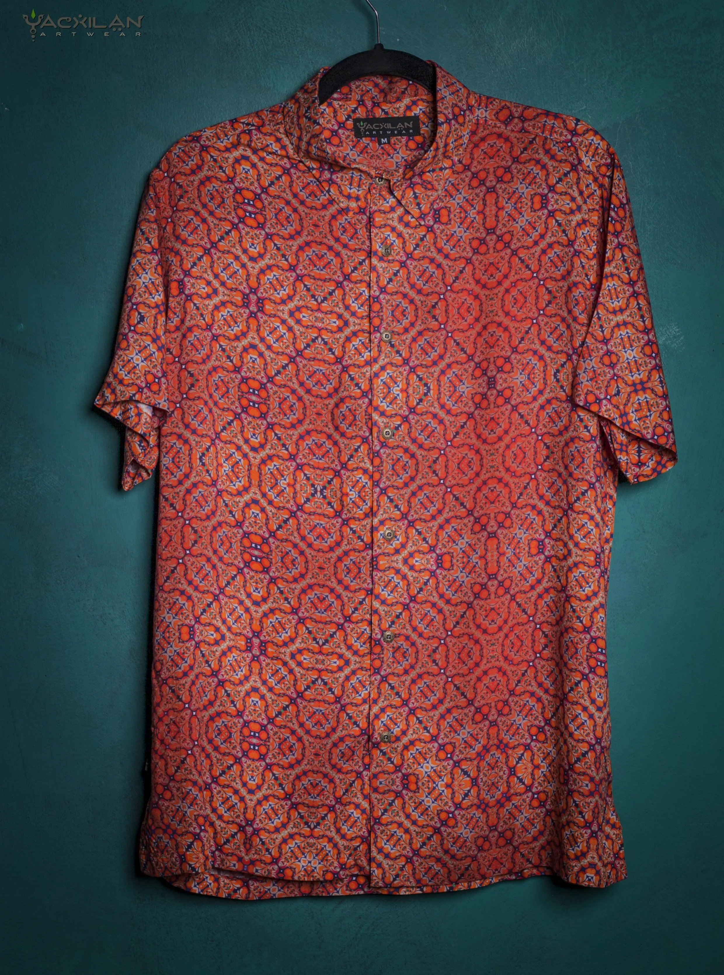 Shirt Men Half Sleeves / Viscose AOP - REDERDELIKS Small