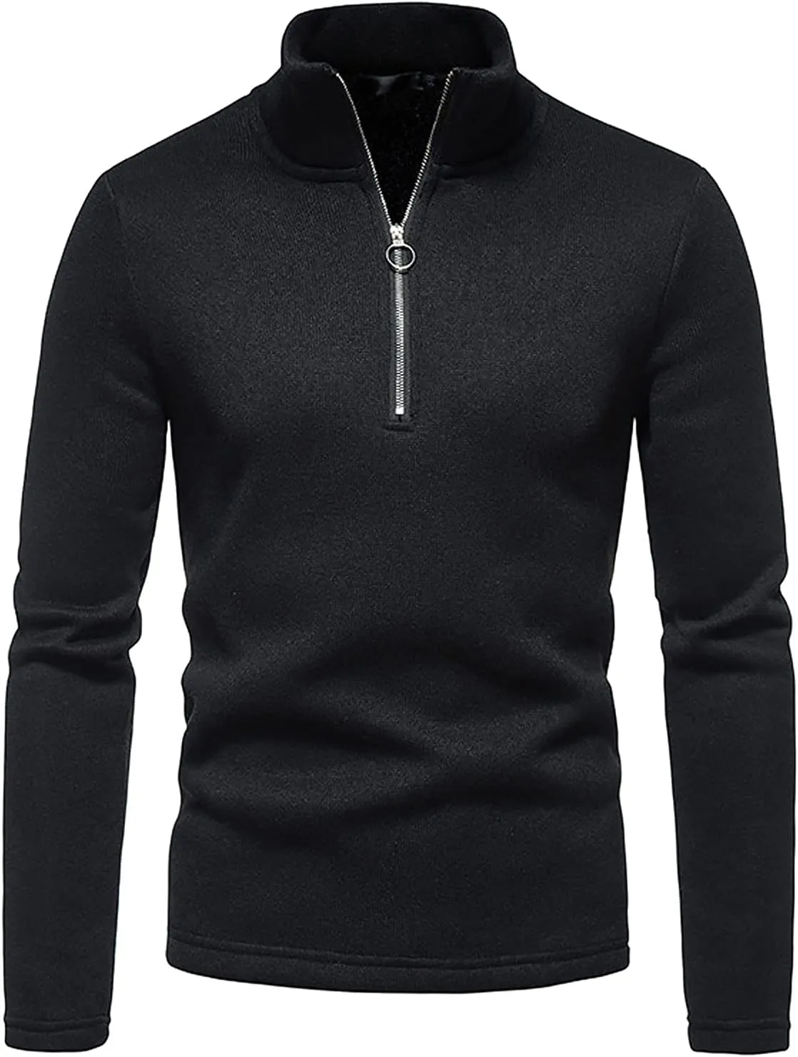 Shirts for Men V Neck Long Sleeve Slim Fit Casual Tracksuit Autumn Solid Sweater Lightweight Popular Warm Tops