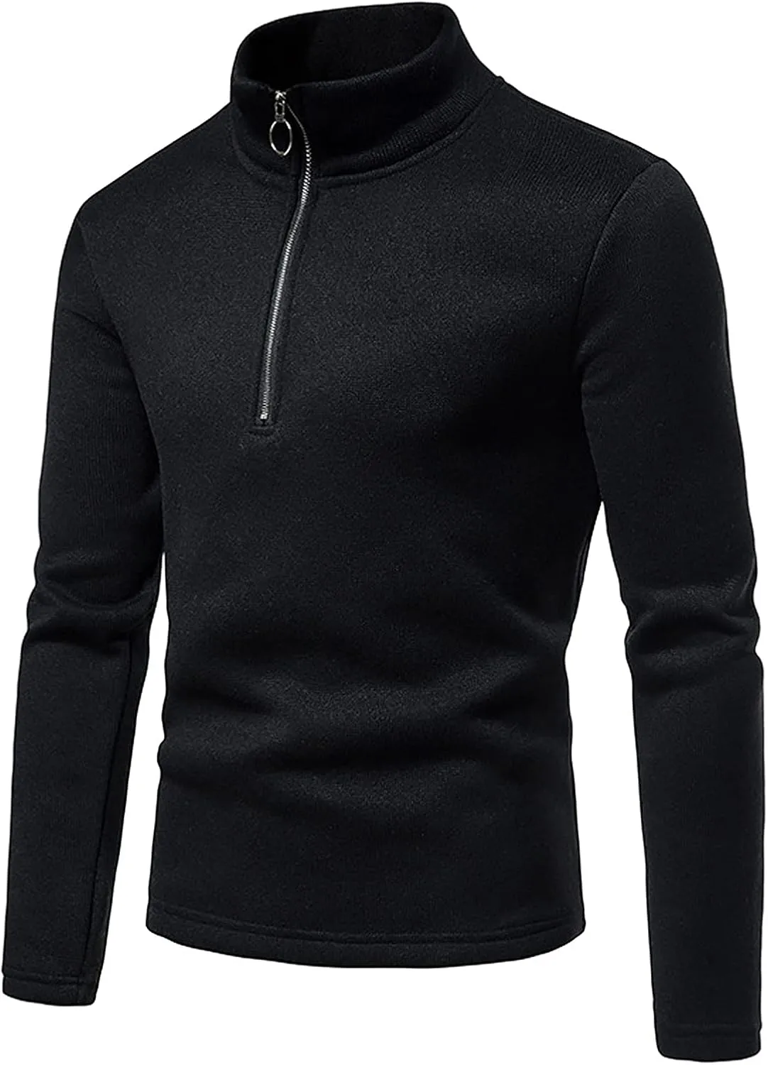 Shirts for Men V Neck Long Sleeve Slim Fit Casual Tracksuit Autumn Solid Sweater Lightweight Popular Warm Tops