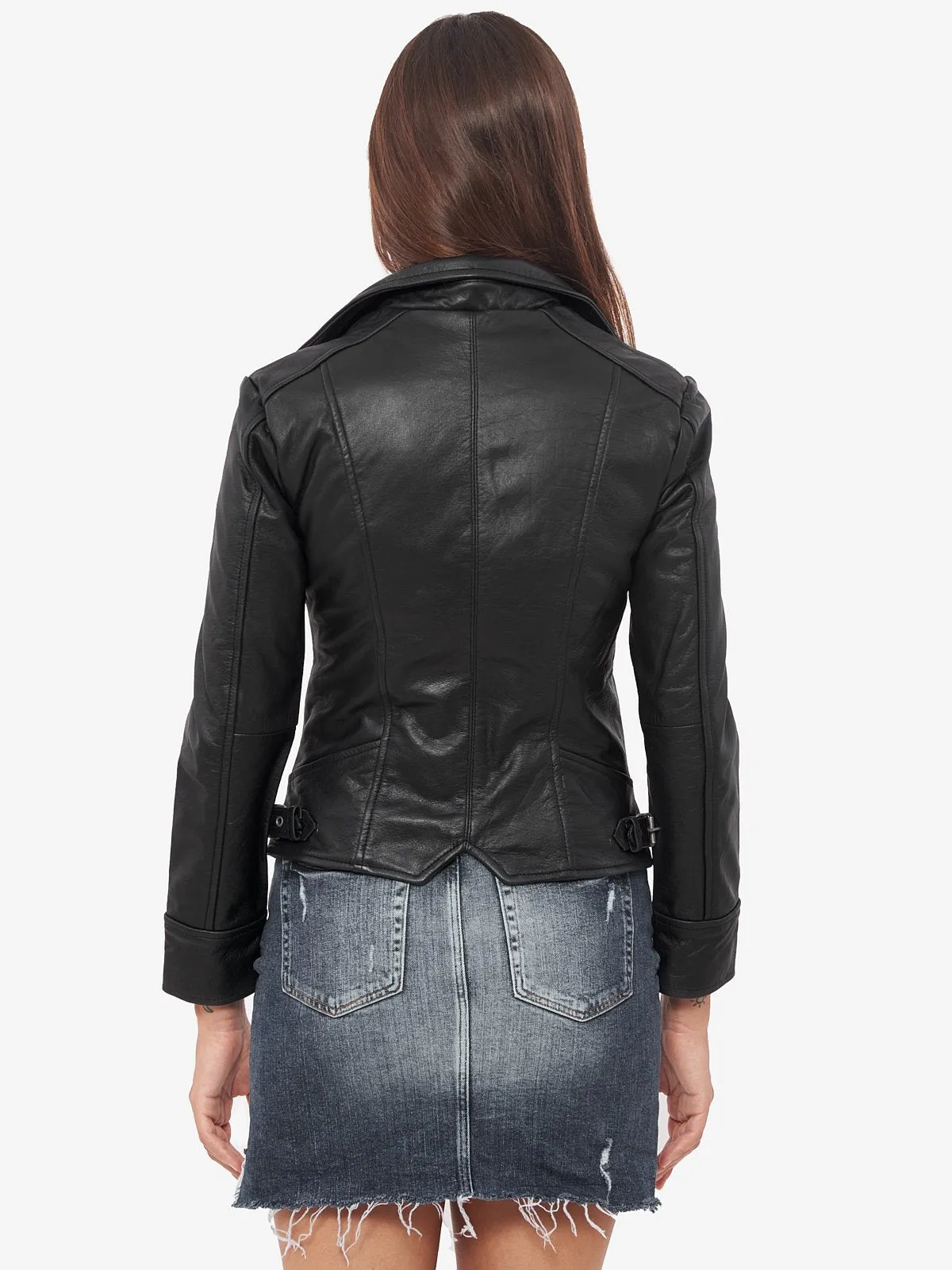 Short Body Leather Jacket for Women By TJS