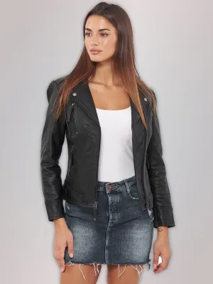 Short Body Leather Jacket for Women By TJS