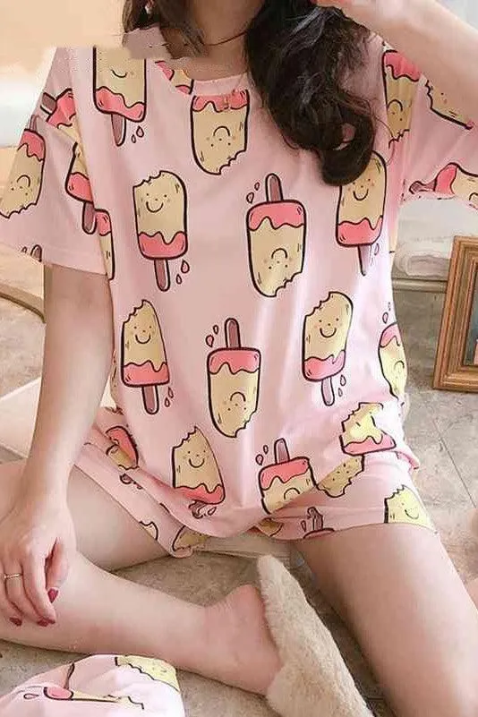 SHorT Sleeve CuTe SleePWear HomeWear