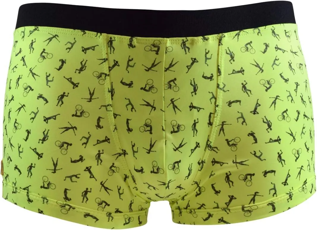 Signature SP Super Soft Breathable Boxer Brief Trunk, Men's Underwear :: Neon Little Dancers