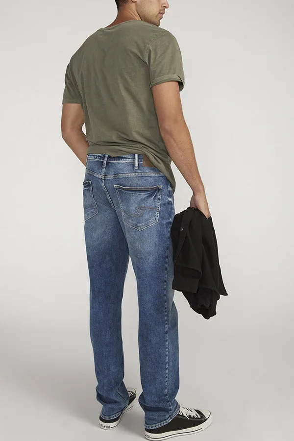Silver 



Eddie Athletic Fit Tapered Leg Jeans