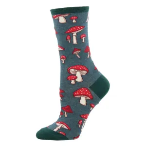 Sock Smith Cotton Pretty Fly For A Fungi Crew Socks (Women's)