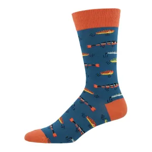 Sock Smith Just Fishin' Crew Socks (Men's)