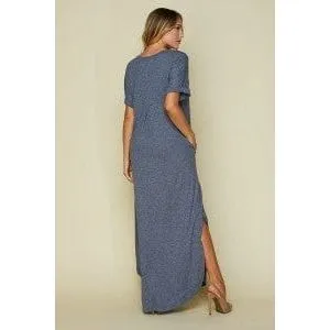 Solid color maxi dress