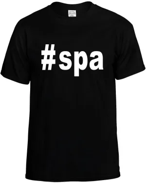 #Spa Hashtag Unisex T-Shirt Novelty Graphic Tee Shirt