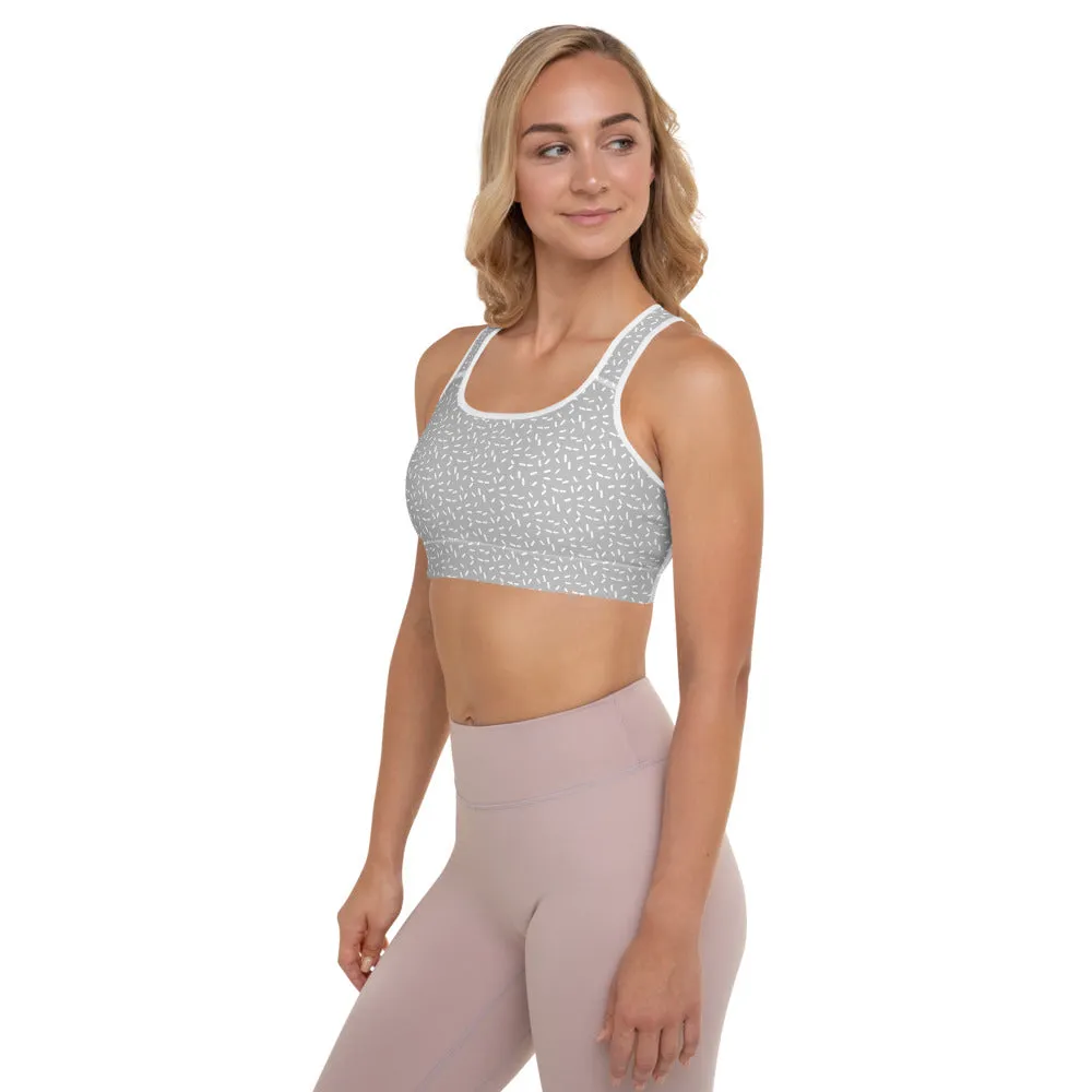 Sports Bra Grey Speckle