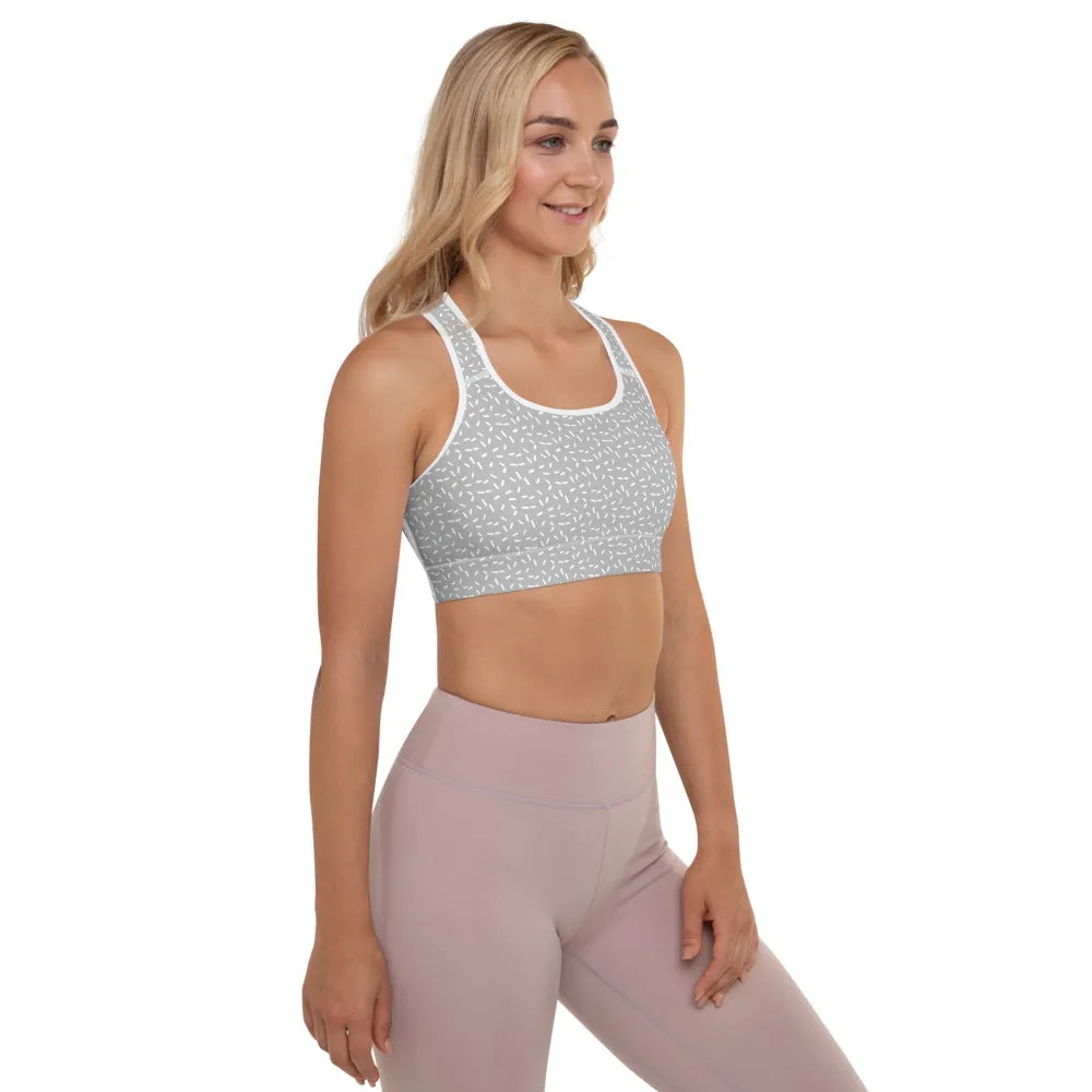 Sports Bra Grey Speckle