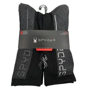Spyder - Men's Crew Socks, Black